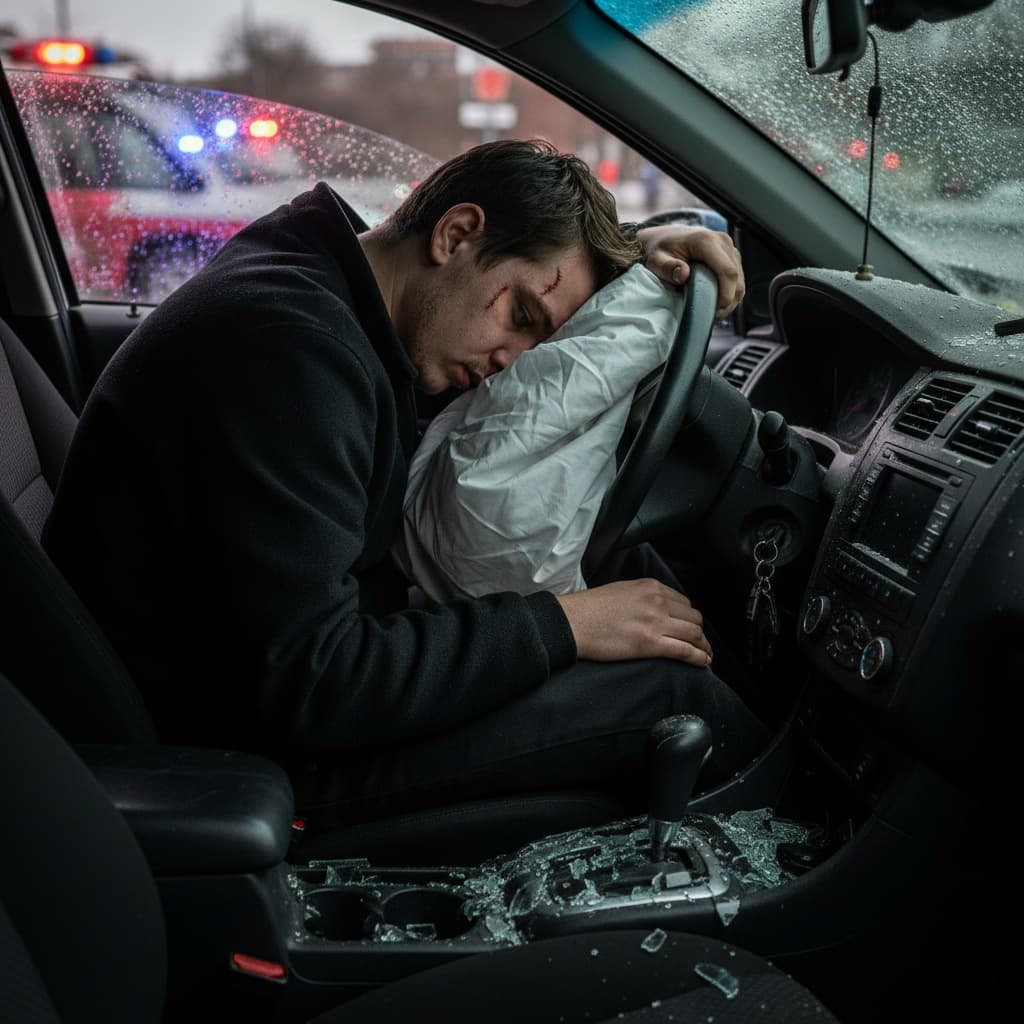 Car accident scene - California car accident lawyers